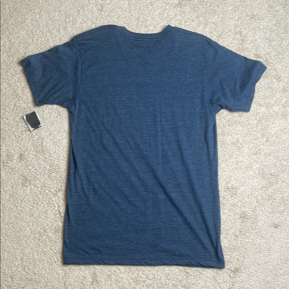 Heather Navy Blue Short Sleeve Tee with Red Graphic - Picture 4 of 4